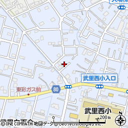 埼玉県春日部市大場1513周辺の地図