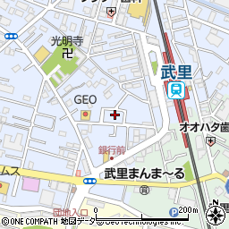 埼玉県春日部市大場374周辺の地図