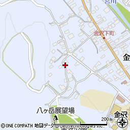 長野県茅野市金沢878周辺の地図