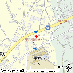 埼玉県上尾市平方1564周辺の地図