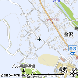 長野県茅野市金沢876-2周辺の地図