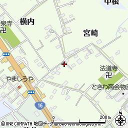 千葉県野田市宮崎274-6周辺の地図