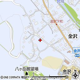 長野県茅野市金沢876周辺の地図