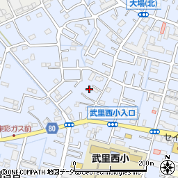 埼玉県春日部市大場797周辺の地図