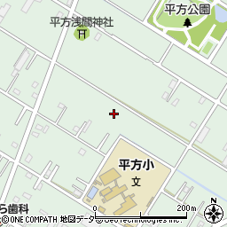 埼玉県越谷市平方周辺の地図