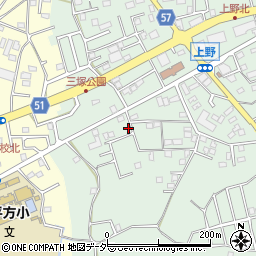 埼玉県上尾市上野151-11周辺の地図