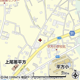 埼玉県上尾市平方1665周辺の地図