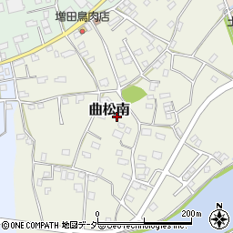 茨城県潮来市曲松南周辺の地図