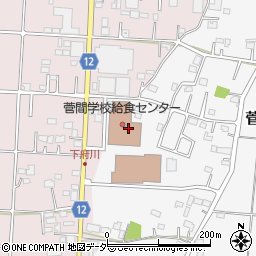 川越市役所　菅間学校給食センター周辺の地図