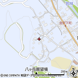 長野県茅野市金沢962-1周辺の地図
