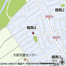 埼玉県坂戸市鶴舞4丁目9周辺の地図