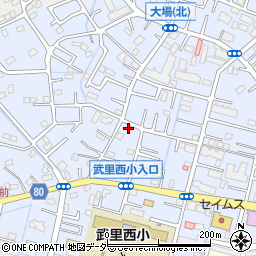 埼玉県春日部市大場1425周辺の地図