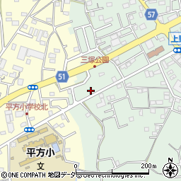 埼玉県上尾市上野104-9周辺の地図