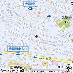 埼玉県春日部市大場1372周辺の地図