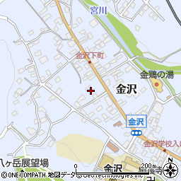 長野県茅野市金沢2220-2周辺の地図