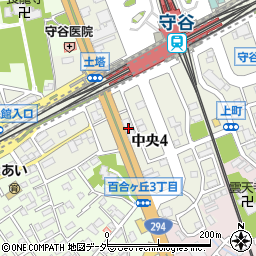 筑波銀行守谷けやき台支店周辺の地図