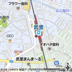 埼玉県春日部市大場1095周辺の地図