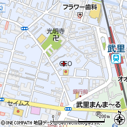 埼玉県春日部市大場375周辺の地図
