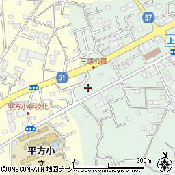 埼玉県上尾市上野104周辺の地図