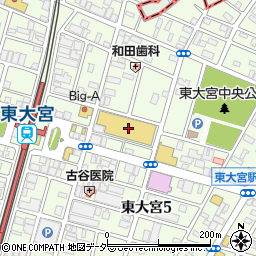 西友東大宮店周辺の地図