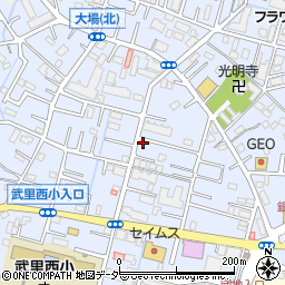 埼玉県春日部市大場1351周辺の地図