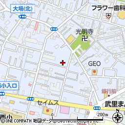 埼玉県春日部市大場1326周辺の地図