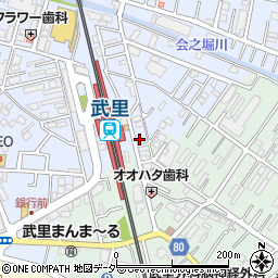 埼玉県春日部市大場1167周辺の地図