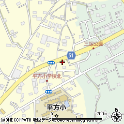 埼玉県上尾市平方1571周辺の地図
