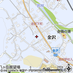 長野県茅野市金沢2221-2周辺の地図