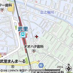 埼玉県春日部市大場1171周辺の地図