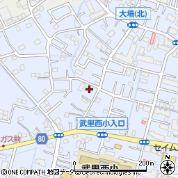 埼玉県春日部市大場796周辺の地図