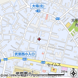 埼玉県春日部市大場1400周辺の地図