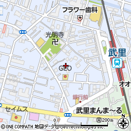 埼玉県春日部市大場372周辺の地図