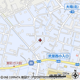 埼玉県春日部市大場1500周辺の地図