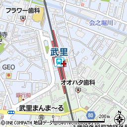 埼玉県春日部市大場450周辺の地図