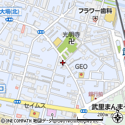 埼玉県春日部市大場1304周辺の地図