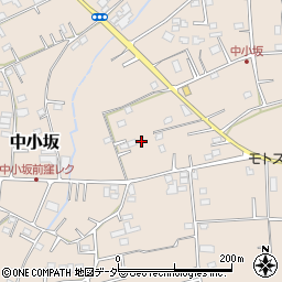 埼玉県坂戸市中小坂周辺の地図