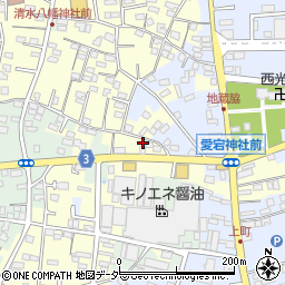 千葉県野田市清水77周辺の地図