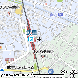 埼玉県春日部市大場1166周辺の地図