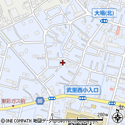 埼玉県春日部市大場1498周辺の地図