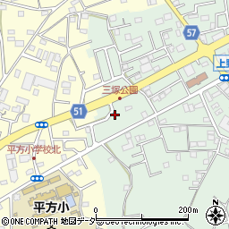埼玉県上尾市上野104-12周辺の地図
