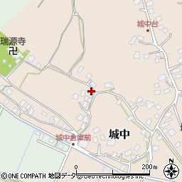 茨城県つくばみらい市城中222-2周辺の地図