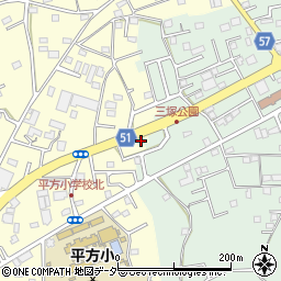 埼玉県上尾市平方1563-34周辺の地図