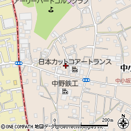 埼玉県坂戸市中小坂952-13周辺の地図
