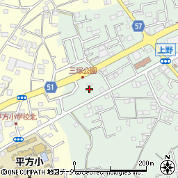 埼玉県上尾市上野104-17周辺の地図