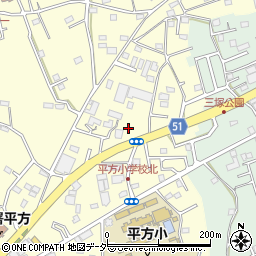 埼玉県上尾市平方1646周辺の地図
