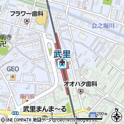 埼玉県春日部市大場393周辺の地図