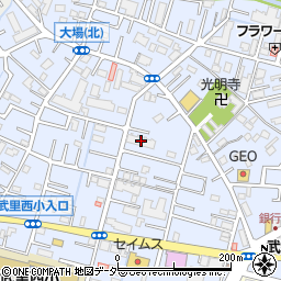 埼玉県春日部市大場1347周辺の地図