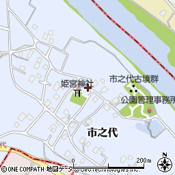 茨城県取手市市之代周辺の地図
