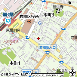 タイムズ岩槻本町第５駐車場周辺の地図